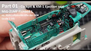 Part 01  MiG21MF  Build 132 scale [upl. by Pavier]