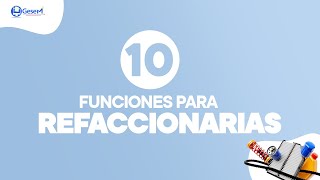 10 funciones GESEM para REFACCIONARIAS ⚙️🧰 [upl. by Floridia]