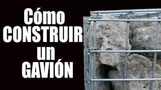 FABRICA un GAVIÓN tu mismo y ahorra dinero Aprovechando las piedras del huerto para hacer un muro¡ [upl. by Aynekal]