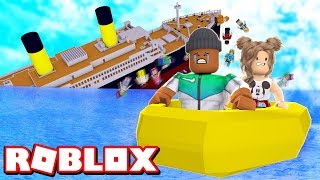 NEW SURVIVE A SINKING SHIP IN ROBLOX [upl. by Edeline]