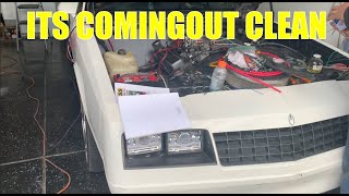 Dashsgarage STOPPED BY TO HELP ME WIRE UP THE MONTE CARLO SS PART 3 [upl. by Ahtibbat640]