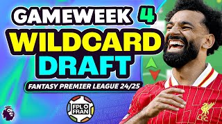 FPL GW4 WILDCARD DRAFT  Fantasy Premier League 2425 [upl. by Bresee]