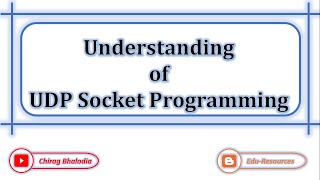 UDP Socket Programming  Understanding of UDP Socket programming  Socket Programming [upl. by Ellerrad]