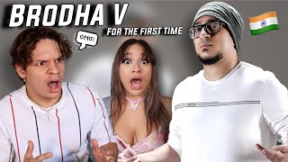 INDIA RAPS Waleska amp Efra react to AIGIRI NANDINI Hip Hop Version  Brodha V LIVE [upl. by Hardan]