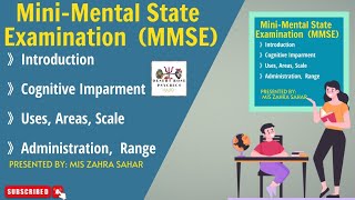 Mini Mental State Examination  Mmse Psychological Test in Urdu amp Hindi  By Mis Zahra Sahar [upl. by Agni]