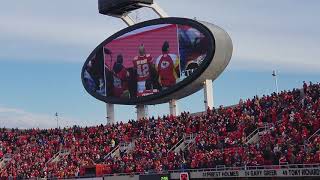 2018 B2 stealth bomber flyover chiefs titans playoff game [upl. by Armstrong]