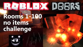 Roblox DOORS 1100 no items challenge [upl. by Ridinger]