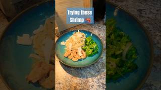 Trying these shrimp shrimp seafood bjs pasta vegetables tastetest foodreview foodie shorts [upl. by Vevina]