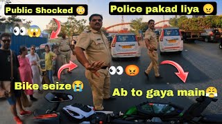 Police pakad Liya 😱 Ye kiya ho gaya 😰 Apne ko Subscribers ko Ride de Diya😍 NoorRider92 vlog [upl. by Donia]