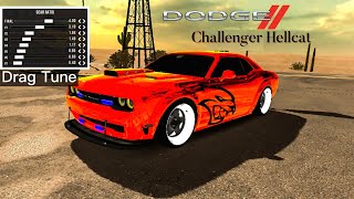 1695HP Dodge Challenger Hellcat BEST Gearbox Tune  Car Parking Multiplayer [upl. by Arodnap486]