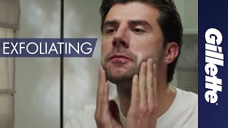 Mens Skin Care Tips Exfoliate with a Facial Scrub  How to Shave [upl. by Assed144]