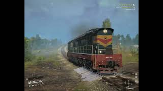 Train mod in Snowrunner Belozersk map [upl. by Aiouqes]