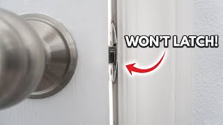 How To Fix A Door That Wont Latch With 6 Easy Tips amp Tricks Easy DIY Tutorial For Beginners [upl. by Namara]