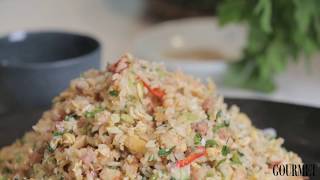 Kylie Kwongs Christmas fried rice  Gourmet Traveller [upl. by Ydolem]