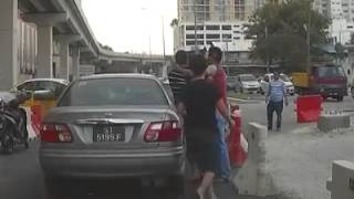 Road rage at USJ 1 behind Summit USJ  Malaysia [upl. by Mas]