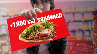 1000 kcal SANDWICH tutorial  grocery trip [upl. by Assenov221]