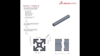 Solidworks CSWA Exam Practice  PART MODELLING  Section C  4 [upl. by Ahsercul]