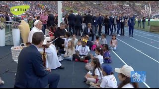 Stadio Olimpico le emozioni della Giornata Mondiale dei Bambini [upl. by Yadrahc]