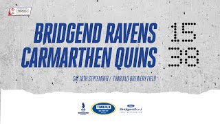 HIGHLIGHT Bridgend Ravens 1538 Carmarthen Quins [upl. by Adis]