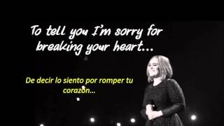 Adele  Hello lyrics and Spanish translationletra y traducida al español [upl. by Moir713]