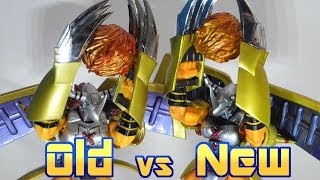 New vs OldBandai Digimon DArts Wargreymon ComparisonDfferences between 2 figures [upl. by Adnih12]