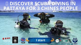 🤿 Discover Scuba diving in Pattaya for 3 chines people with the 5 diving center IDC Thailand Diving [upl. by Ellehsal]