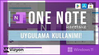 Microsoft ONE NOTE Uygulaması  Ücretsiz note uygulaması  windows11 microsoft [upl. by Acirea]