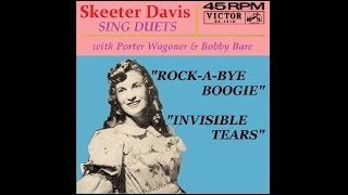 SKEETER DAVIS  RockAByeBoogie 1962 version  Invisible Tears 1965 [upl. by Joacimah]