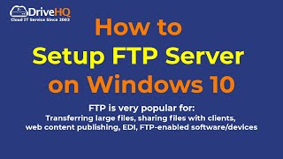 How to Setup FTP Server on Windows 10  A step by step guide with the free builtin FTP feature [upl. by Nailimixam]