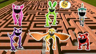 💥 BIG MAZE POPPY PLAYTIME CHAPTER 3 HUNTING In Garys Mod [upl. by Crespi529]