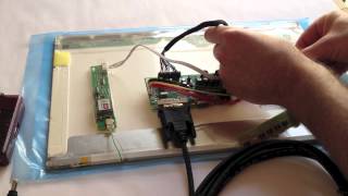 How to Connect Raspberry Pi to a Laptop LCD Panel via LVDSLCD Controller Board [upl. by Pepita705]