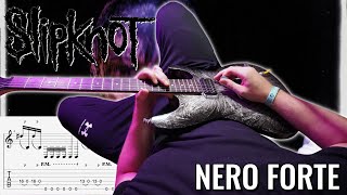 Slipknot  Nero Forte FULL Guitar Lesson  Cover with Tab  PoV [upl. by Kimura]