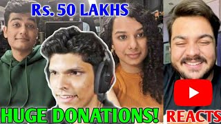 BIGGEST Donations In Mythpat CHARITY Stream YouTube REACTS  Ashish Chanchlani YouTuber SCAM [upl. by Neliac]