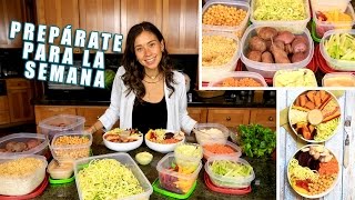 PREPARACION DE COMIDA VEGANA PARA LA SEMANA [upl. by Notliw252]