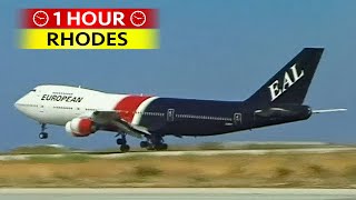 1 Hour of Plane Spotting at RHODES 2001 [upl. by Vijar]