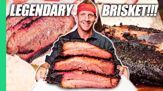 DinoSized Brisket in TEXAS Best American Food BBQ [upl. by Cadell]