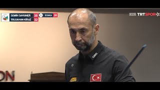 Türkiye 3 Cushion Billiard Championship 2022 Final Stage Semifinal  Semih Saygıner  Tolgahan Kiraz [upl. by Fink]