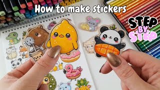 How to Make Stickers at Home  Step by Step [upl. by Levina]