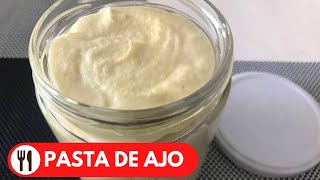 PASTA DE AJO CASERA  AJO LICUADO PARA CONSERVAR [upl. by Petrick620]