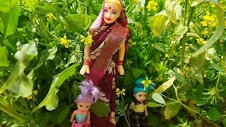 Barbie doll all day routine in Indian villageSita Geeta ki kahani Part 36The Dream Barbie [upl. by Llezniuq]