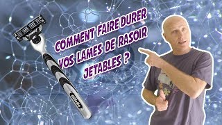 Comment faire durer vos lames de rasoir jetables [upl. by Heuser742]