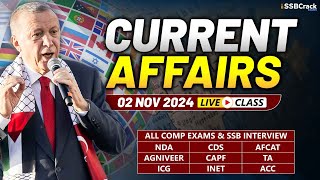 Daily Current Affairs 02 November 2024  For NDA CDS AFCAT SSB Interview [upl. by Lockhart166]