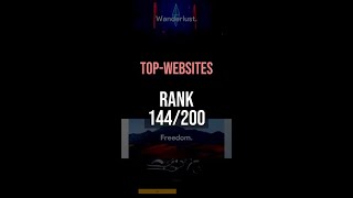 Top 200 website Rank 144 [upl. by Ahtaela]