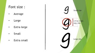 Basics Of Graphology Part 2  Size [upl. by Elimaj]