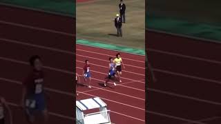 桐生選手が小学生と一緒に100mを走る！ [upl. by Lukey]