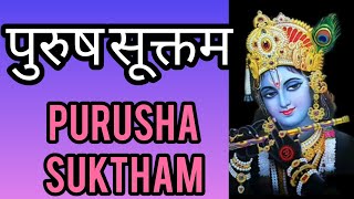 Purusha Suktham Vedic Mantra पुरुष सूक्तम वेद मंत्र [upl. by Peednama]