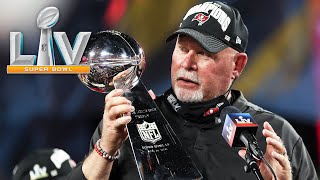 Bruce Arians on Super Bowl LV Win quotI know youre the only one that picked usquot [upl. by Skilken642]