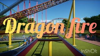 Dragon fire Planet Coaster POV [upl. by Harutek]