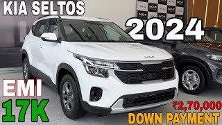 2024 KIA SELTOS PRICE  KIA SELTOS HTK PLUS  On Road  Loan Price  EMI  DOWN PAYMENT [upl. by Messing268]