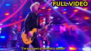 Green Days Epic New Years Eve Performance Lyrics Target Trump 🎤🔥 GreenDay NYE2024 [upl. by Baalman]